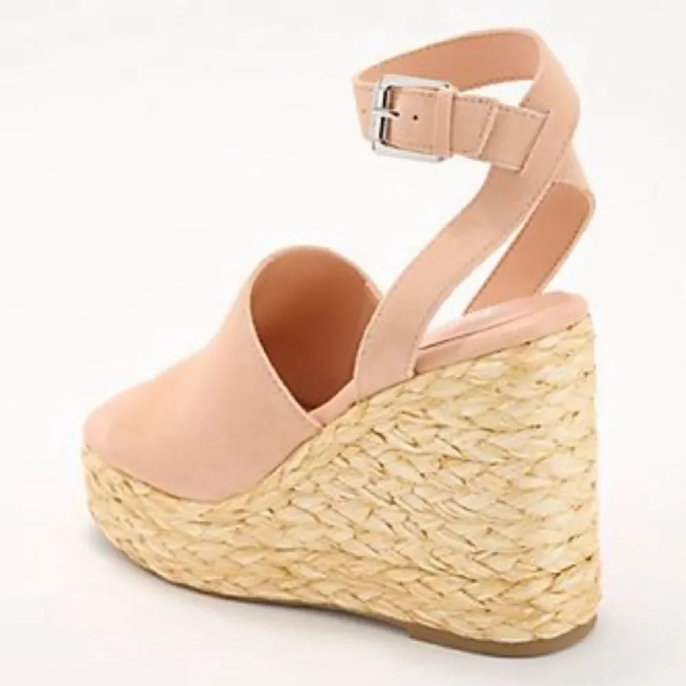 MARC FISHER LTD | Nelly Suede Woven Wedge Sandal